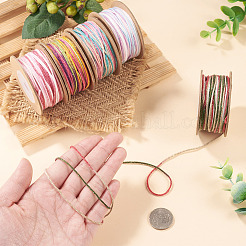 5 Rolls 5 Colors Segment Dyed Macrame Cotton Cord&nbsp;OCOR-TA0004-05A