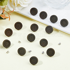 30 Pairs Wood Studs Earring Findings&nbsp;EJEW-DC00001