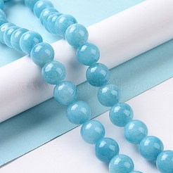 Natural Mashan Jade Round Beads Strands&nbsp;G-D263-12mm-XS20