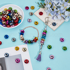 80Pcs UV Plating Acrylic European Beads&nbsp;OACR-PA0001-86