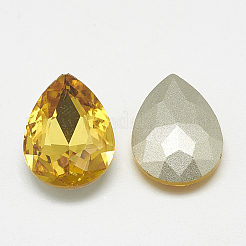 Pointed Back Glass Rhinestone Cabochons&nbsp;RGLA-T081-7x10mm-22
