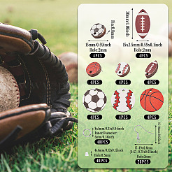 DIY Sport Theme Earring Making Kit&nbsp;DIY-TA0006-10