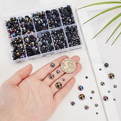 70G  5 Styles ABS Plastic Imitation Pearl Cabochons&nbsp;OACR-SC0001-45C