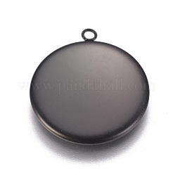 304 Stainless Steel Pendant Cabochon Settings&nbsp;STAS-G127-13-20mm-B
