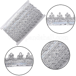 Sparkle Metallic Sequin Lace Trim&nbsp;OCOR-WH0073-04C