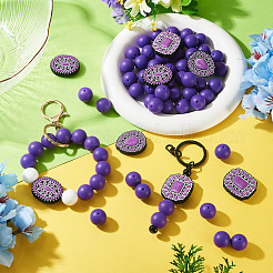 56Pcs 4 Styles Silicone Beads&nbsp;FIND-TA0010-75C
