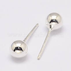 925 Sterling Silver Stud Earrings&nbsp;STER-K028-01S-2mm