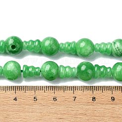 Natural Jade 3-Hole Guru Bead Strands&nbsp;G-K149-44