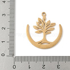 304 Stainless Steel Pendants&nbsp;STAS-V016-21G