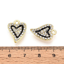 Alloy Rhinestone Pendants&nbsp;FIND-N012-03KCG