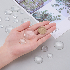Transparent Glass Cabochons&nbsp;GGLA-CJ0001-01