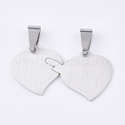 Non-Tarnish 201 Stainless Steel Split Pendants&nbsp;STAS-T048-34