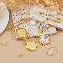 6Pcs Iron Brooch&nbsp;JEWB-FH00031