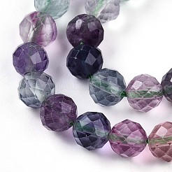 Natural Rainbow Fluorite Beads Strands&nbsp;G-S345-6mm-29