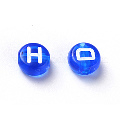 Transparent Blue Acrylic Beads&nbsp;TACR-YW0001-08B