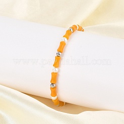 304 Stainless Steel Beaded Bracelets for Women&nbsp;BJEW-M056-08P-01