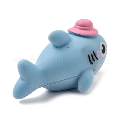 Sea Animals Opaque Resin Shark with Hat Figurine&nbsp;RE-CBA1AA1-03B