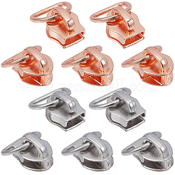 20Pcs 2 Colors Alloy Zipper with D Ring&nbsp;SENE-CY0001-12A