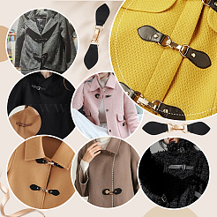 6Pcs Zinc Alloy & Imitation Leather Toggle Buckle&nbsp;AJEW-PH0006-48A