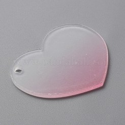 Gradient Transparent Acrylic Disc Big Pendants&nbsp;FIND-WH0032-54C