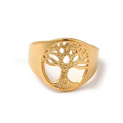 304 Stainless Steel Open Cuff Rings for Women&nbsp;RJEW-G291-03G