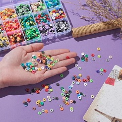 2400Pcs 15 Colors Handmade Polymer Clay Beads&nbsp;CLAY-YW0001-27A