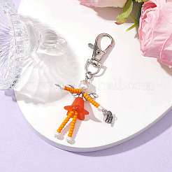 Glass Seed Bead Pendant Decorations&nbsp;HJEW-MZ00055-02
