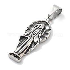 304 Stainless Steel Pendants&nbsp;STAS-Z098-19AS