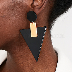 Alloy Acrylic Dangle Stud Earrings&nbsp;FS-WGB5909-04