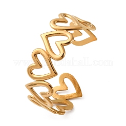 304 Stainless Steel Cuff Bangles for Women&nbsp;BJEW-Z130-01G