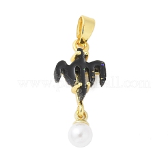 Rack Plating Brass Pendants&nbsp;KK-Q009-03G-06