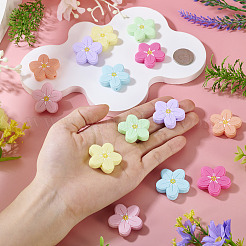 14Pcs 7 Colors Flower Food Grade Eco-Friendly Silicone Focal Beads&nbsp;SIL-TA0003-10