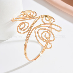 Iron Spiral Flower Upper Arm Cuff Bangles for Women&nbsp;WGE9B06-01