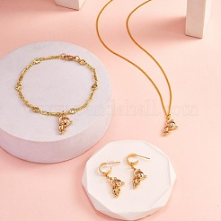 Brass Micro Pave Cubic Zirconia Pendants&nbsp;ZIRC-SZ0003-56