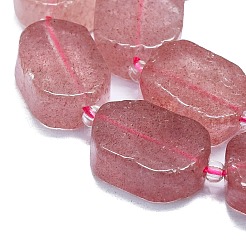 Natural Strawberry Quartz Beads Strands&nbsp;G-K245-J03-E01