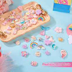 46Pcs 23 Styles Opaque & Transparent Resin Pendants&nbsp;RESI-TA0001-57