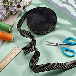 15M Polyester Metallic Herringbone Ribbon&nbsp;OCOR-BC0007-79