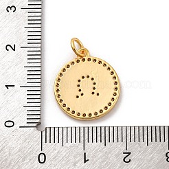Brass Micro Pave Cubic Zirconia Pendants&nbsp;KK-U033-20G
