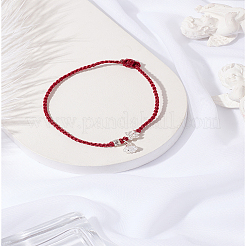 1Pc Lotus Alloy Charm Bracelets&nbsp;BJEW-LP0003-21
