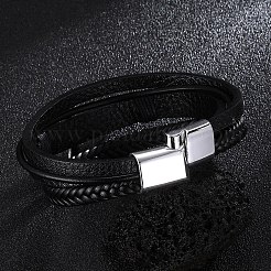 PU Leather Multi-strand Bracelets&nbsp;PW-WGD7CFC-01
