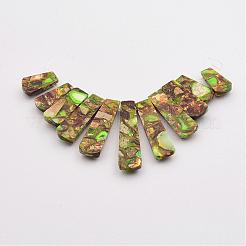 Assembled Bronzite and Imperial Jasper Beads Strands&nbsp;G-P298-B01