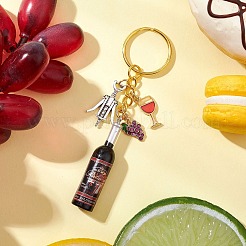 Resin & Glass & Alloy Keychain&nbsp;KEYC-JKC01158-02