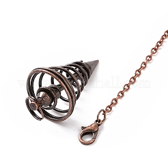 Brass Cable Chain Coil Dowsing Pendulums&nbsp;HJEW-D004-01