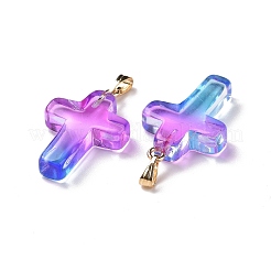 Two Tone Transparent Glass Pendants&nbsp;LS-GLAA-A004-02F