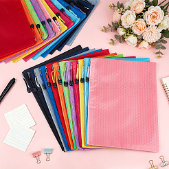 24Pcs 12 Colors Cloth Zipper File Pockets&nbsp;ABAG-DR0001-20