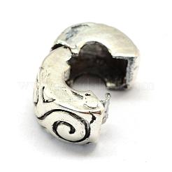 Alloy European Style Clasps&nbsp;PDLC-R001-16AS