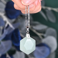 6Pcs 6 Style Natural Mixed Gemstone Pendants&nbsp;G-SZ0001-36