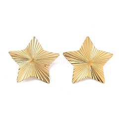 Ion Plating(IP) 304 Stainless Steel Stud Earring Findings&nbsp;STAS-P357-01D-G