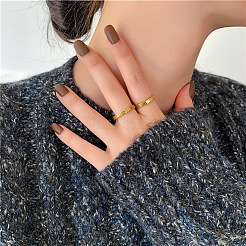 304 Stainless Steel Finger Rings for Women&nbsp;FS-WGDEA2D-02