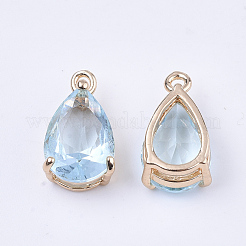 Transparent Glass Charms&nbsp;GLAA-T007-11C